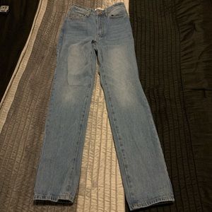 Fashion nova medium washed straight leg jeans